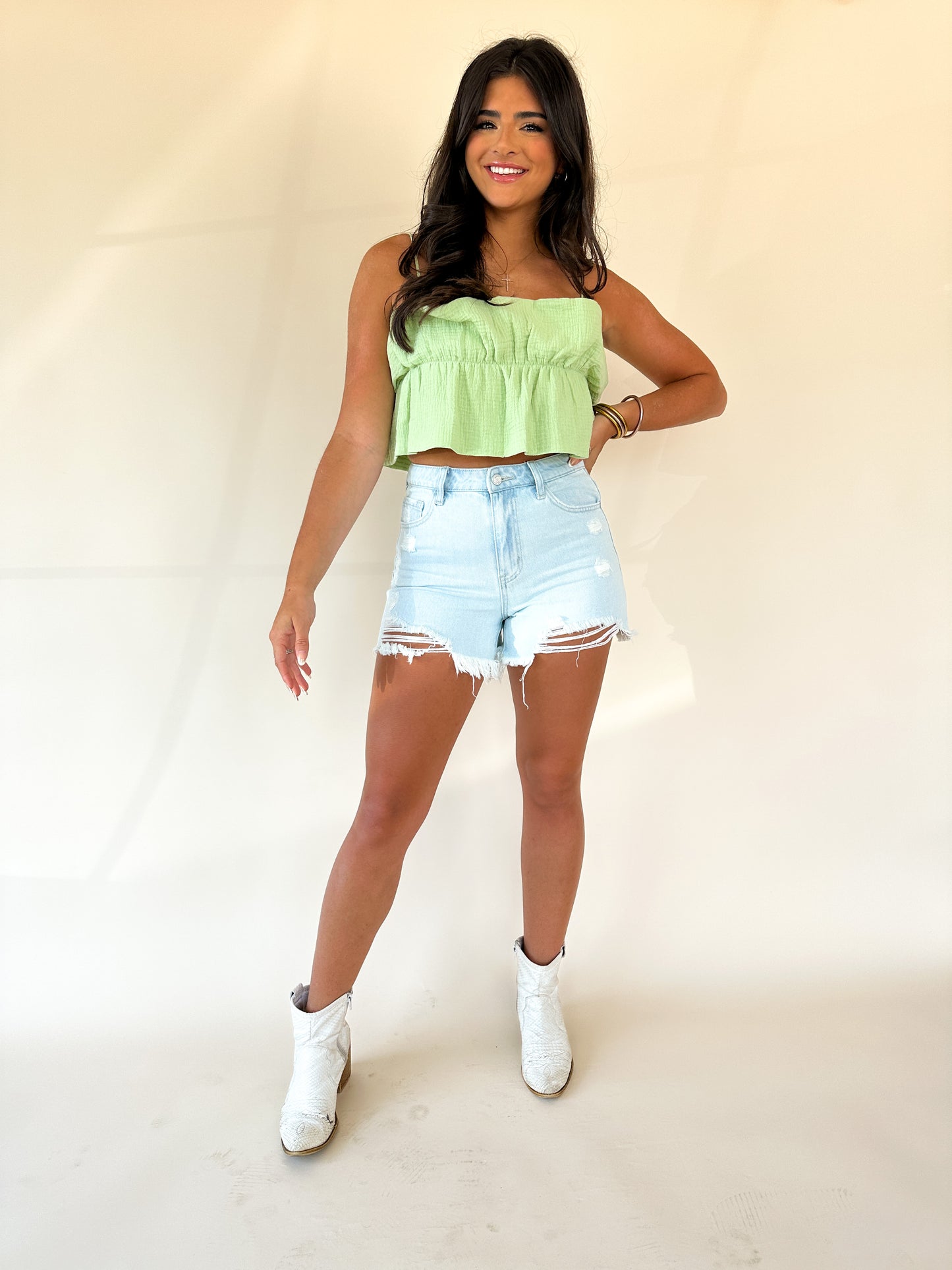 Cameron Frill Crop Top